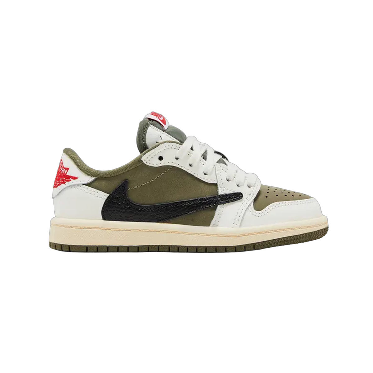 No Box Travis Scott x Air Jordan 1 Retro Low OG SP PS 'Reverse Olive /