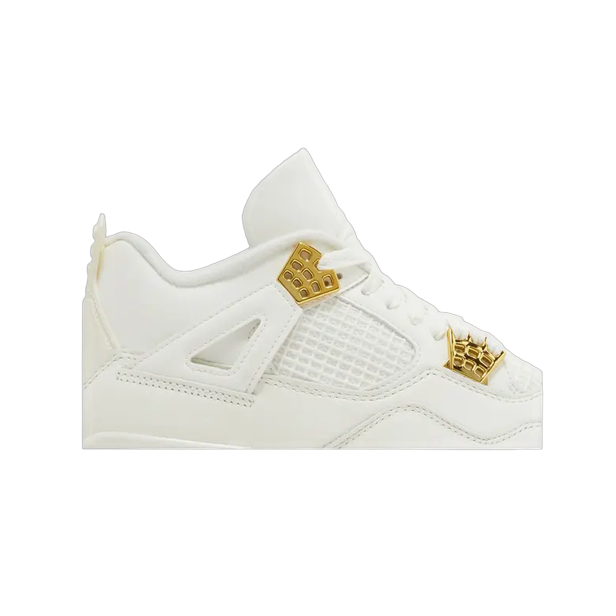 No Box Wmns Air Jordan 4 Retro 'Metallic Gold'