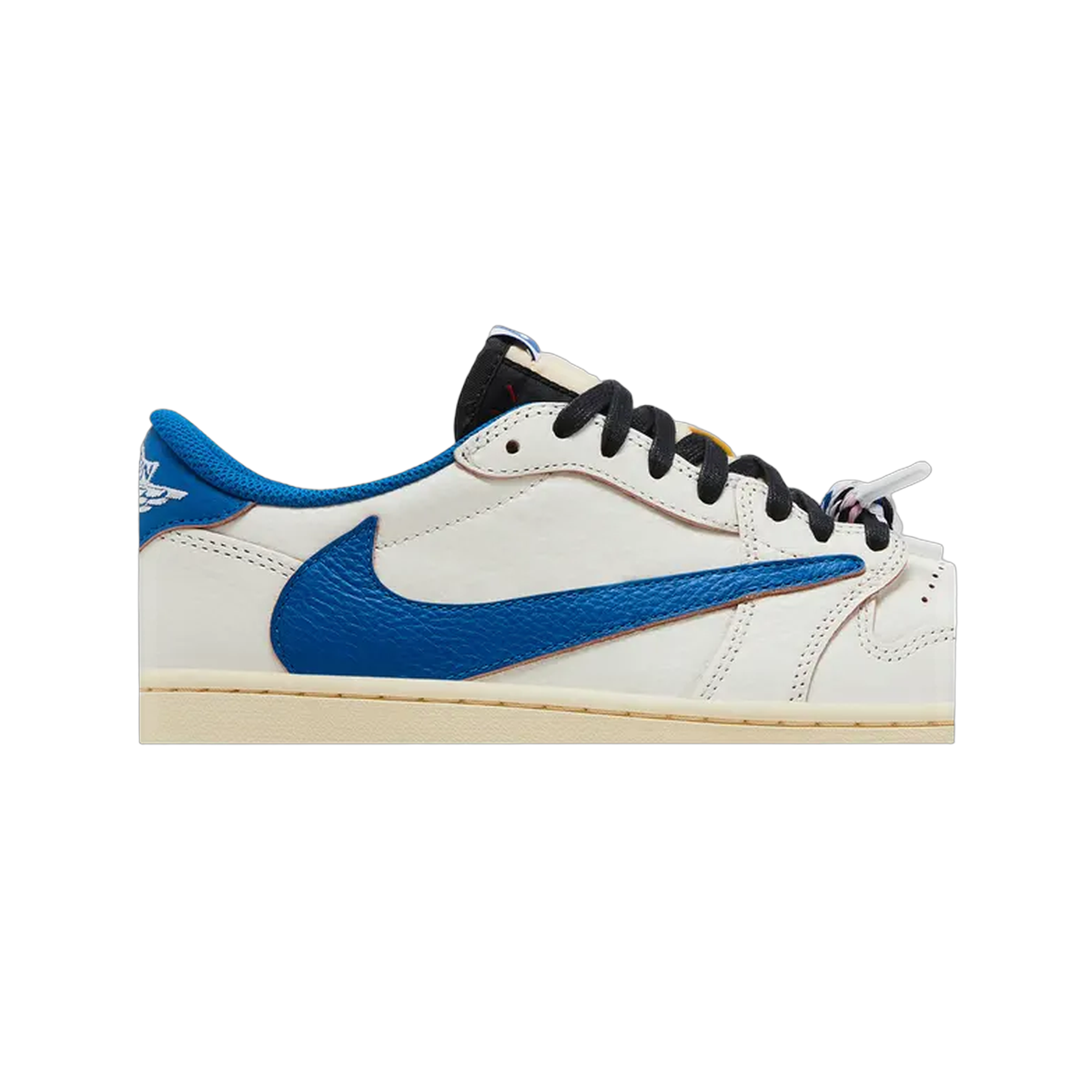 Fragment Design x Travis Scott x Air Jordan 1 Retro Low OG SP 'Sail Military Blue'