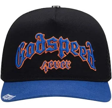 Godspeed Forever Trucker Hat OG 'Black/Blue/Orange'