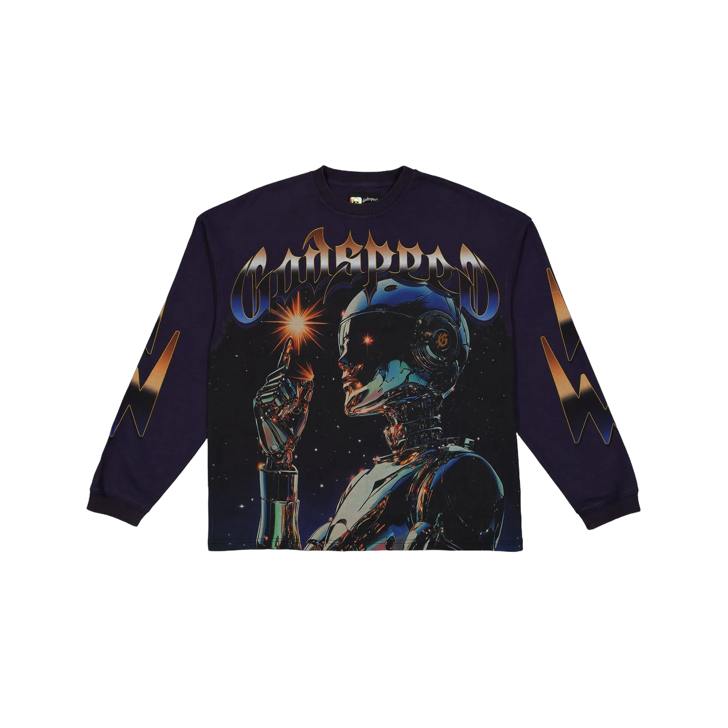 Godspeed Sputnik LS T-Shirt Navy