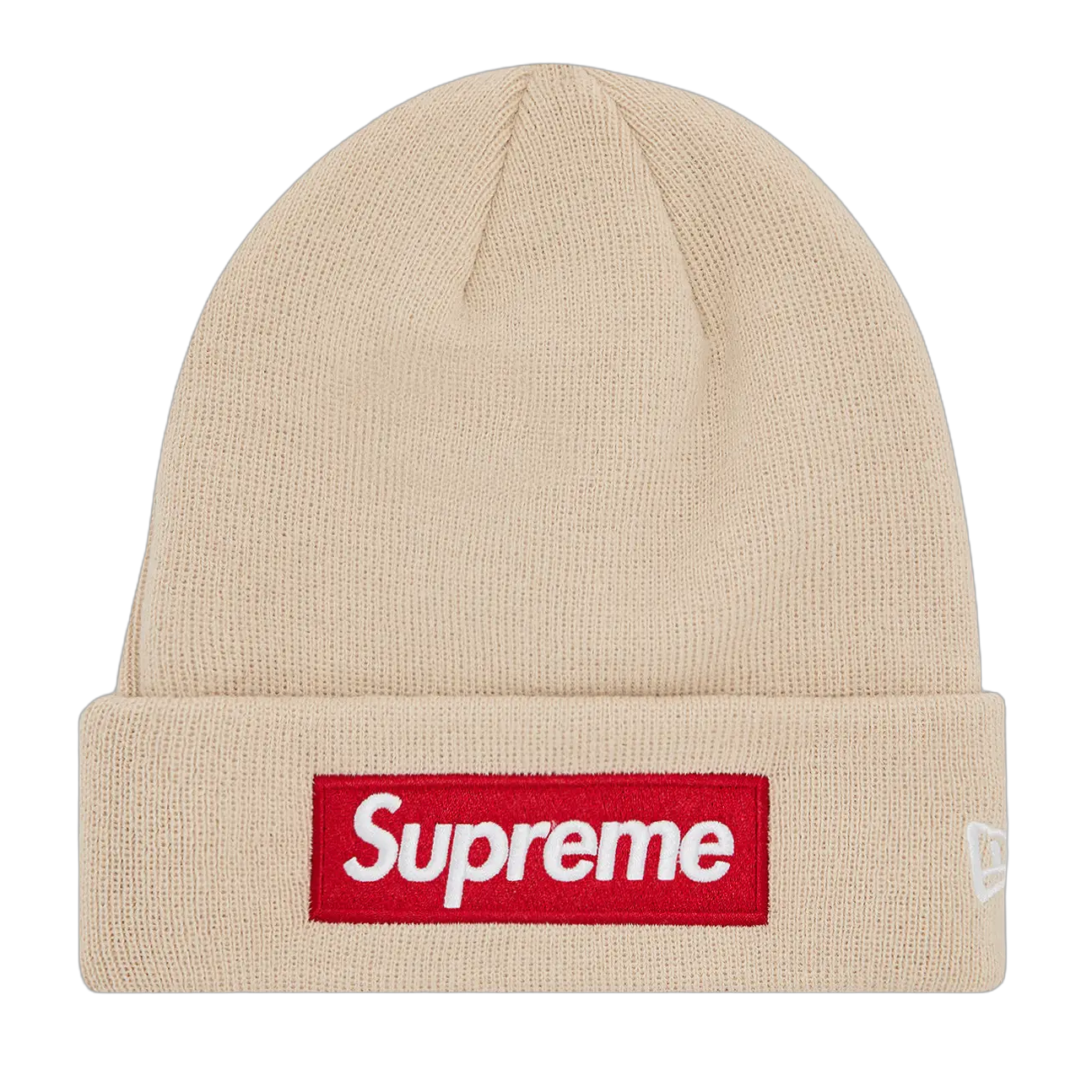 Supreme x New Era Box Logo Beanie 'Stone'