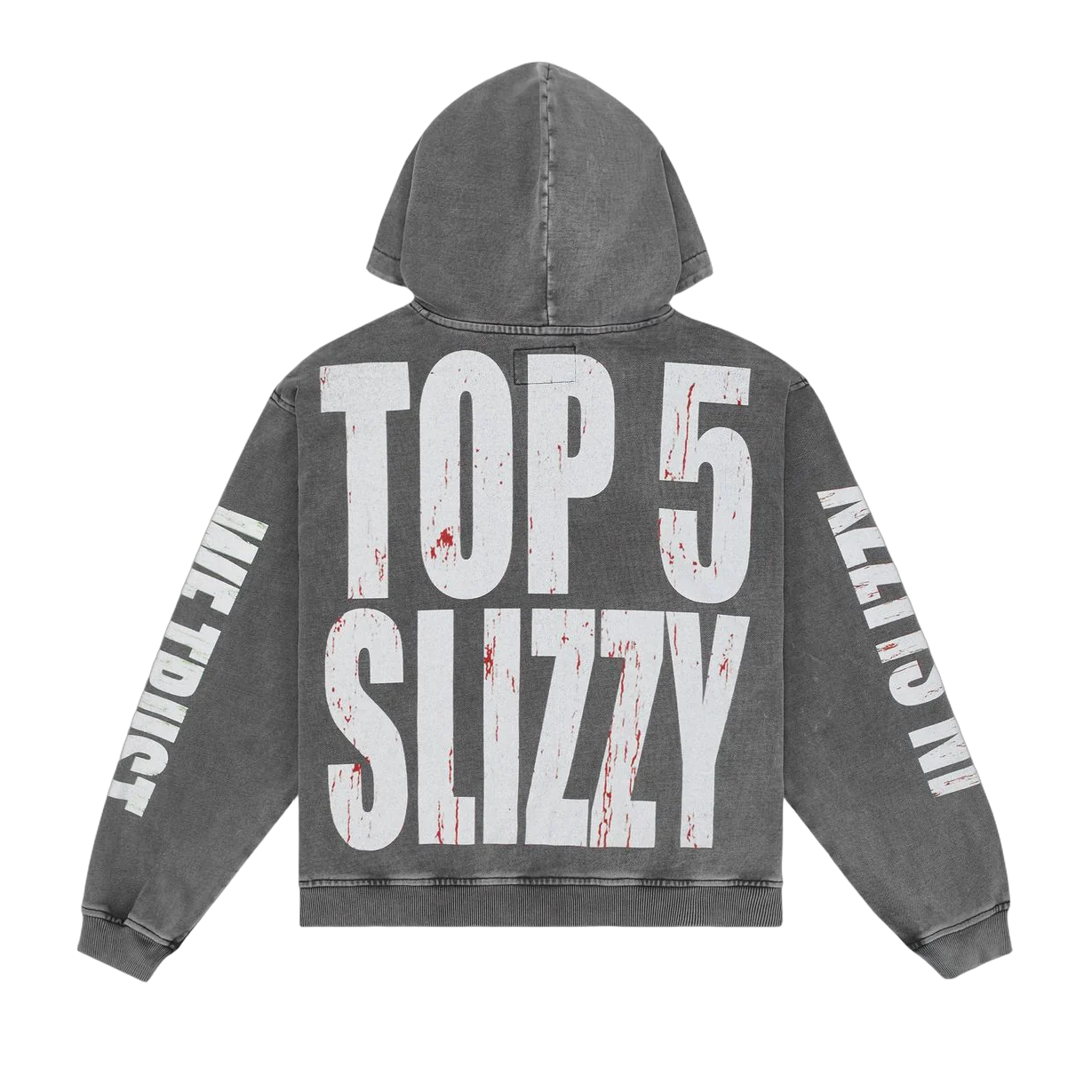 GodSpeed Top 5 Slizzy VVS Hoodie (Grey Wash)