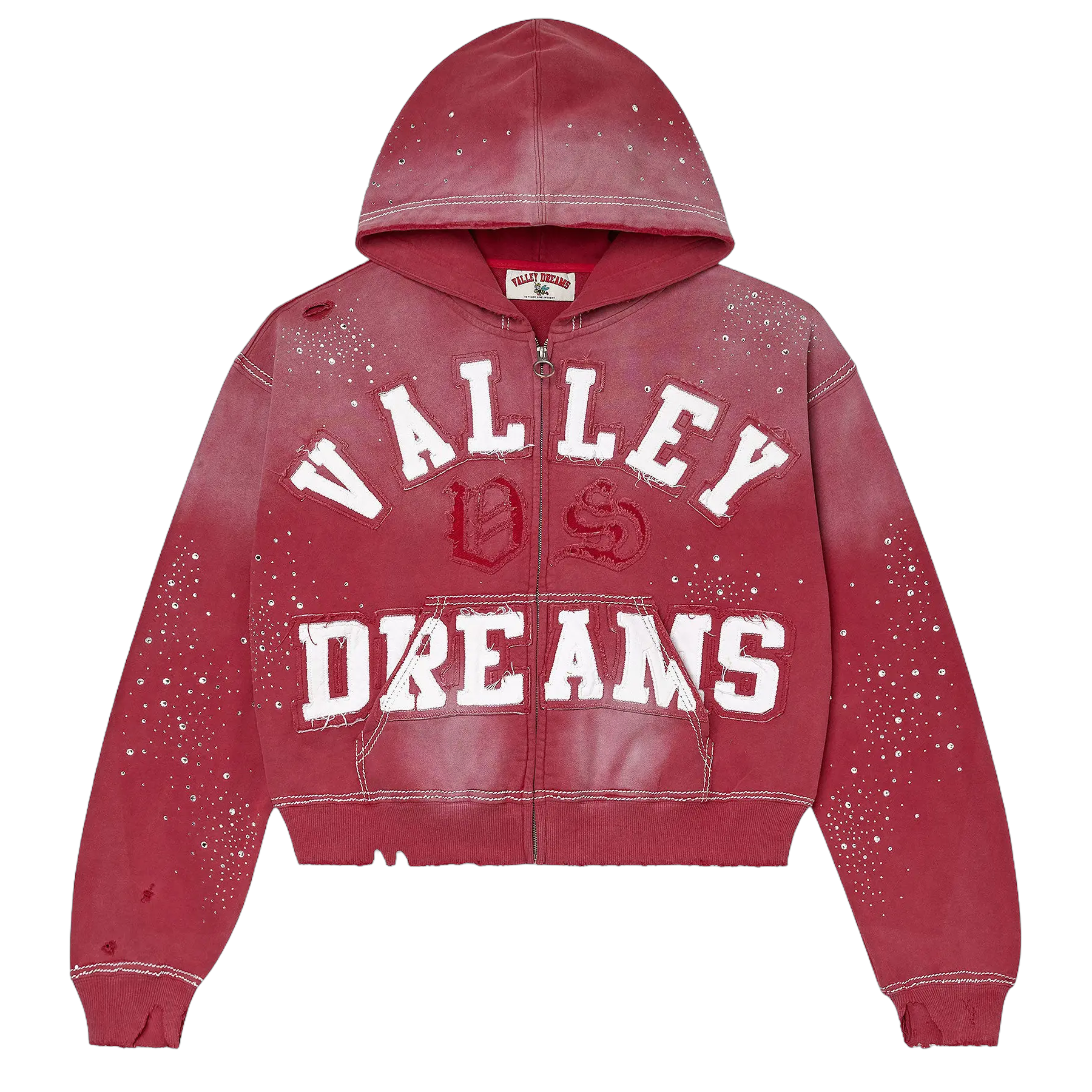 Vale Forever Classico Zip Up Hoodie 'Ruby'