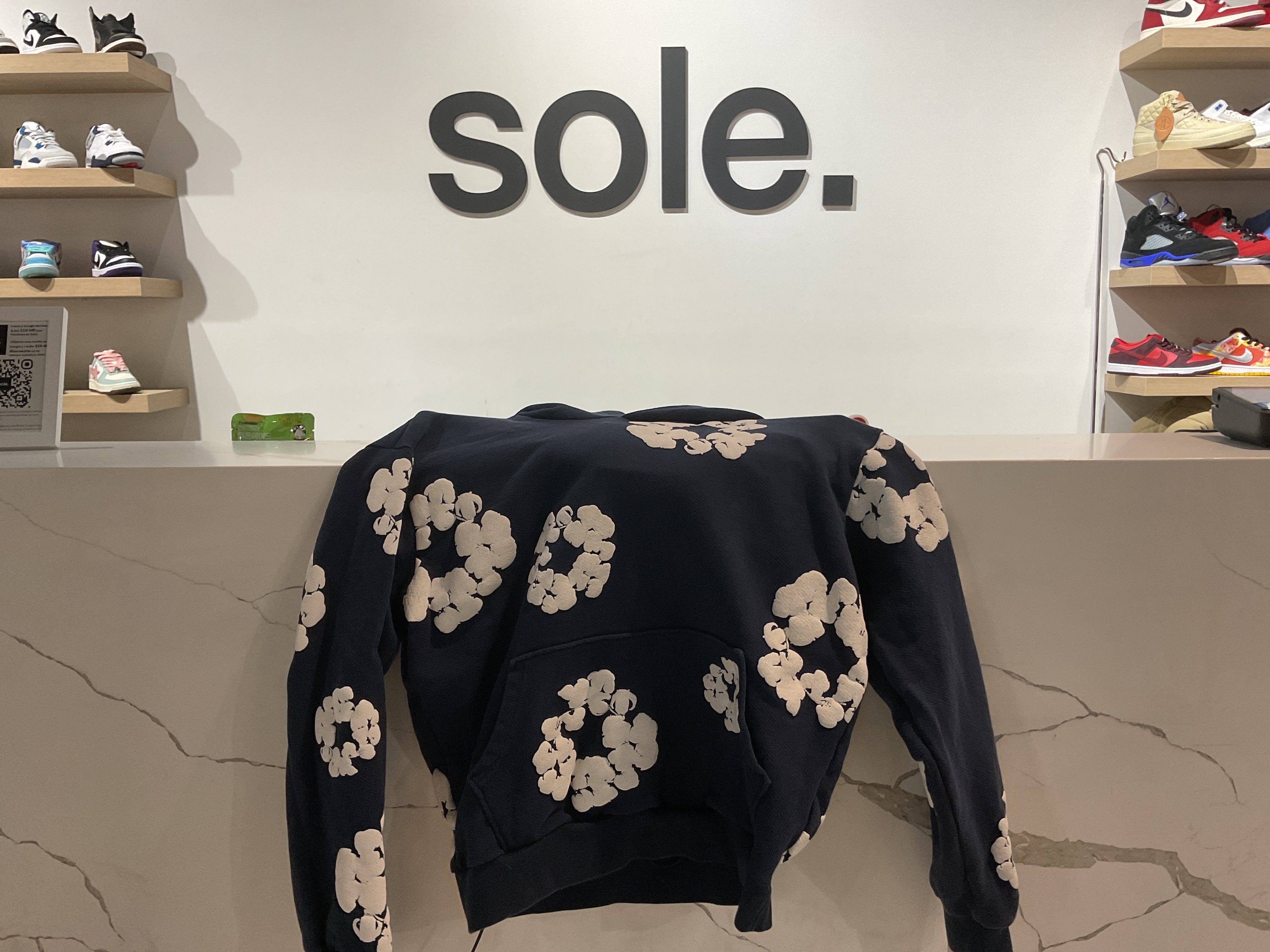 Pre-Owned Denim Tears The Cotton Wreath Sweatshirt 'Navy'