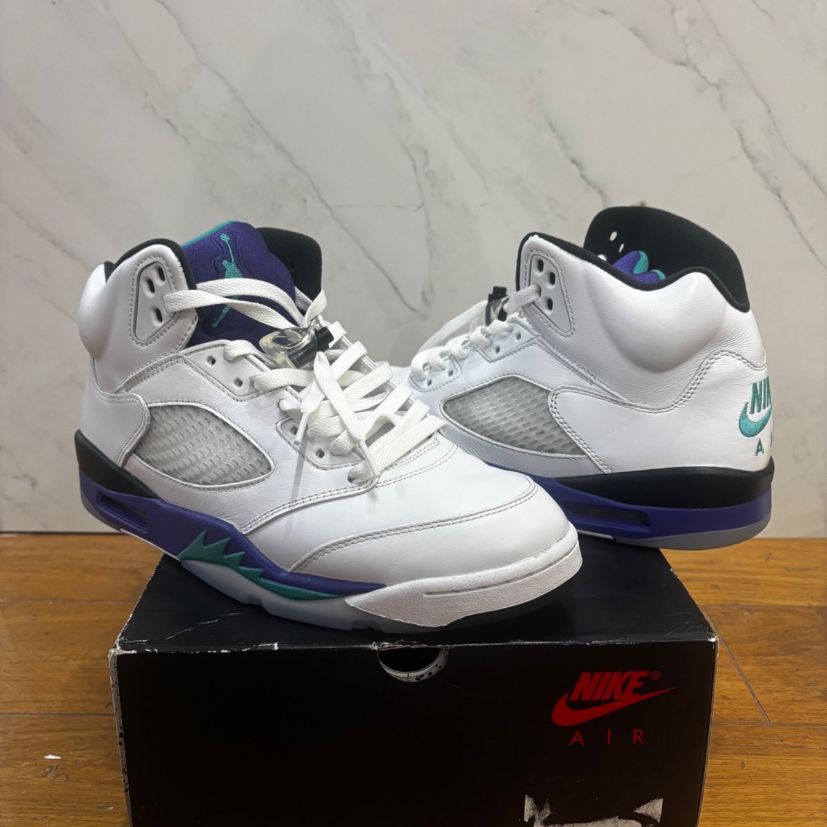 Jordan 5 Retro Grape (2025) Size 10 (Lightly Worn Pre-Owned)