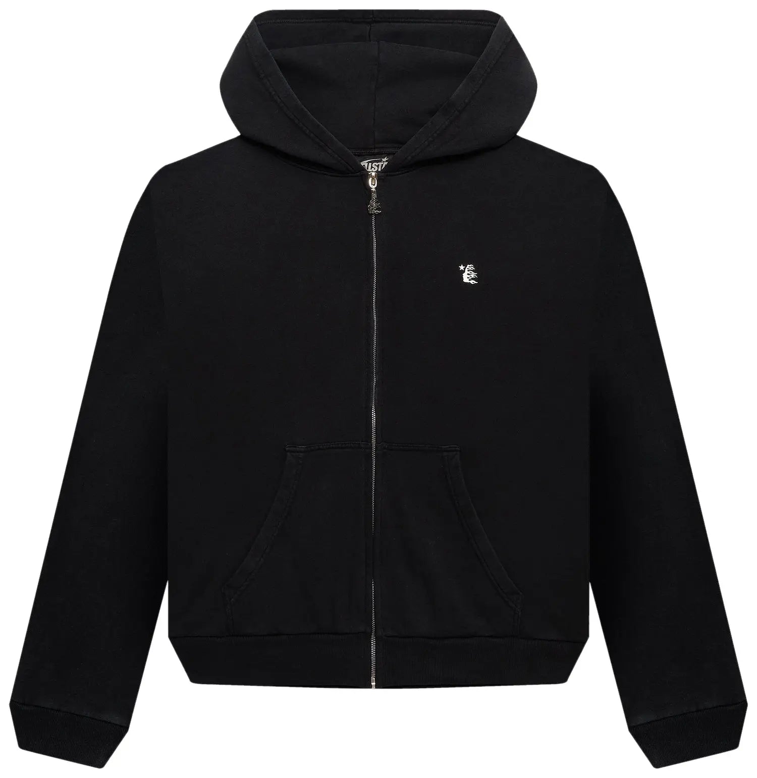 Hellstar Essentials Zip Up Hoodie 'Black'