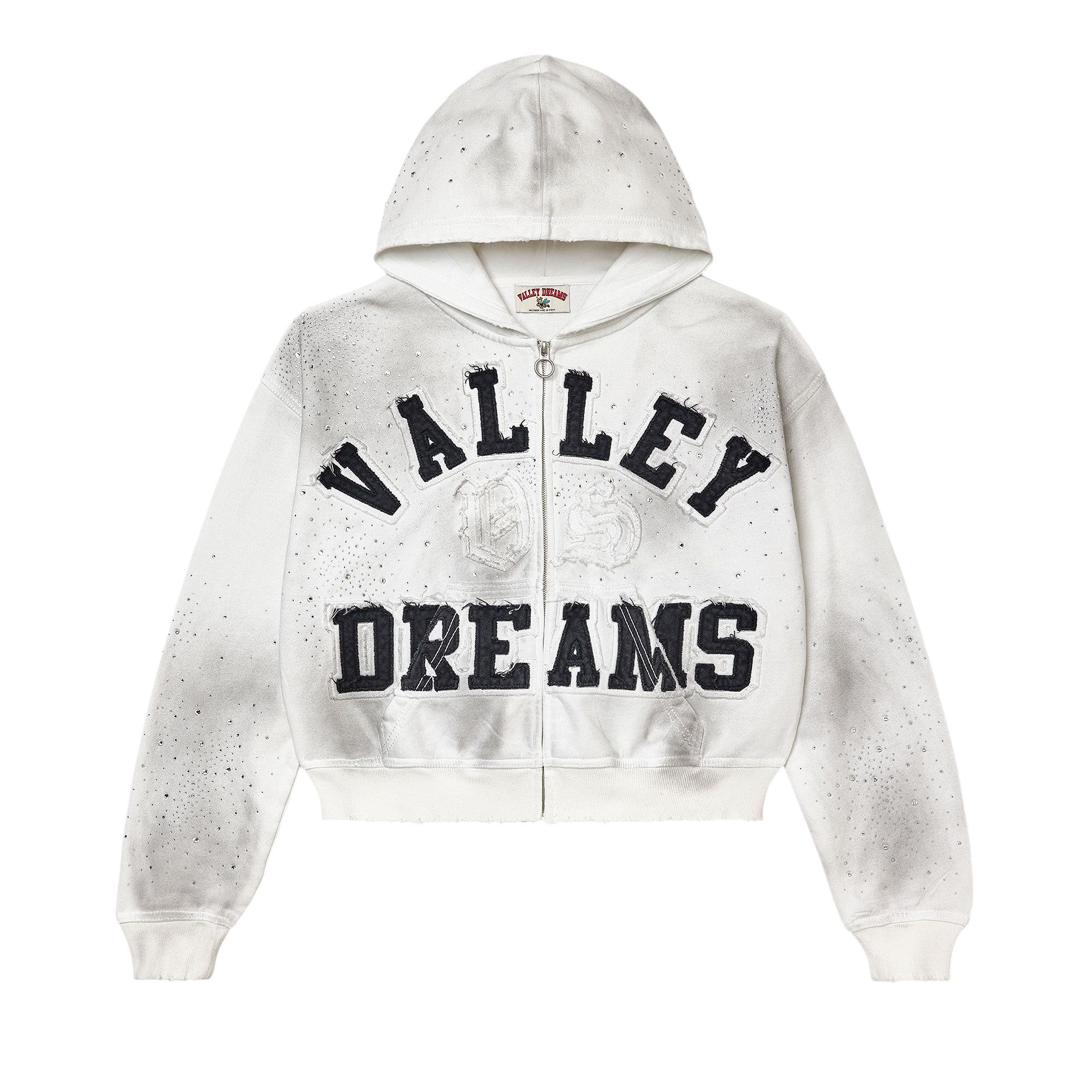Vale Forever Classico Zip Up Hoodie White