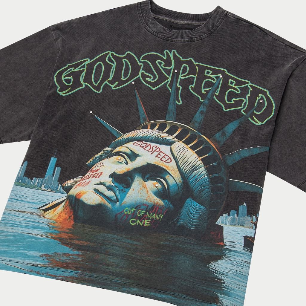 Godspeed Sunken Liberty Tee Grey Wash