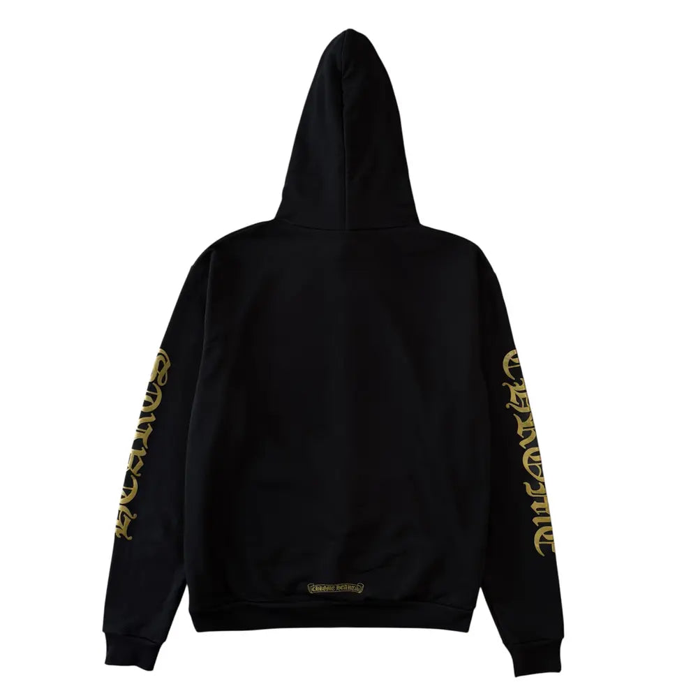 Chrome Hearts Vertical Logo Hoodie Black/Army Green