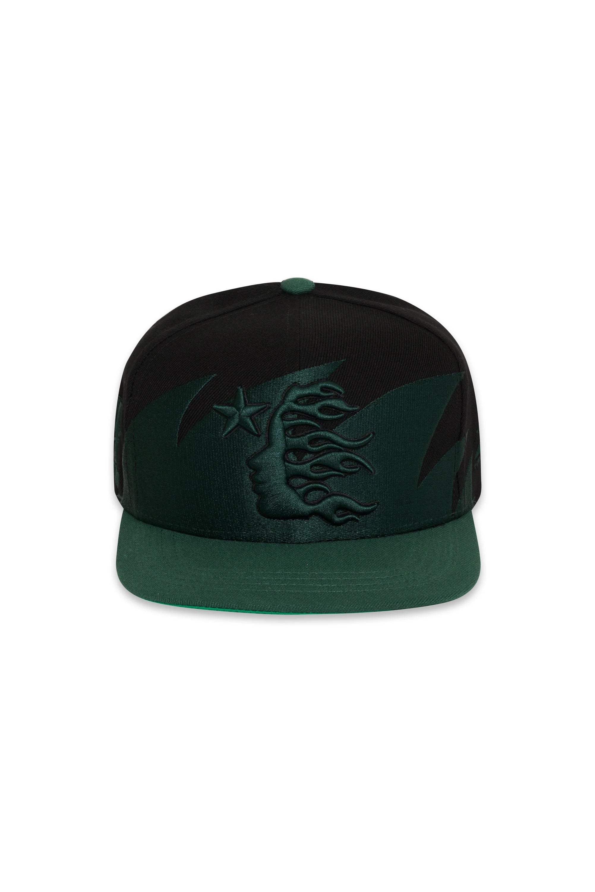 Hellstar Sharkteeth Snapback Hat 'Black/Green'