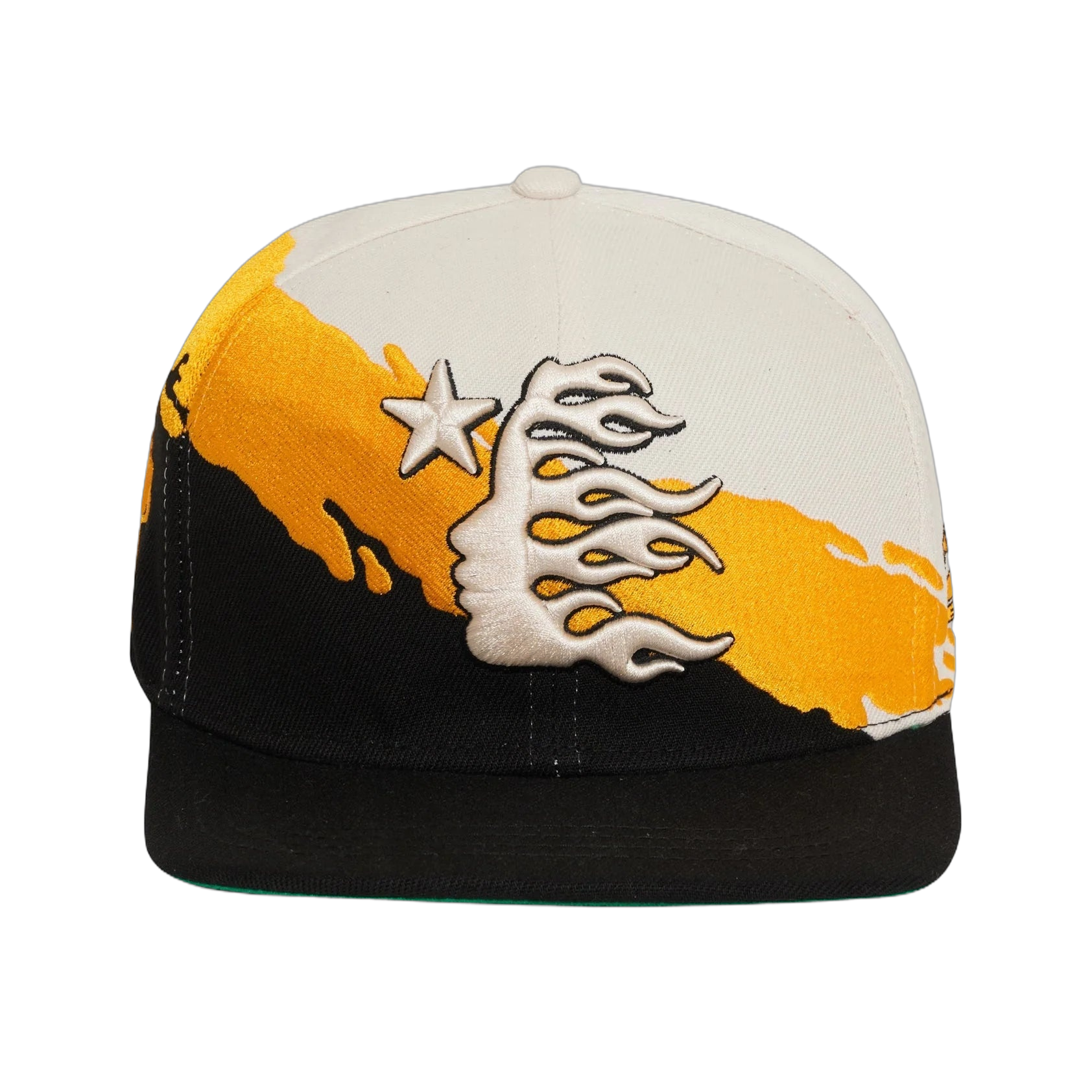 Hellstar Paintbrush Snapback Hat 'Orange/Black'