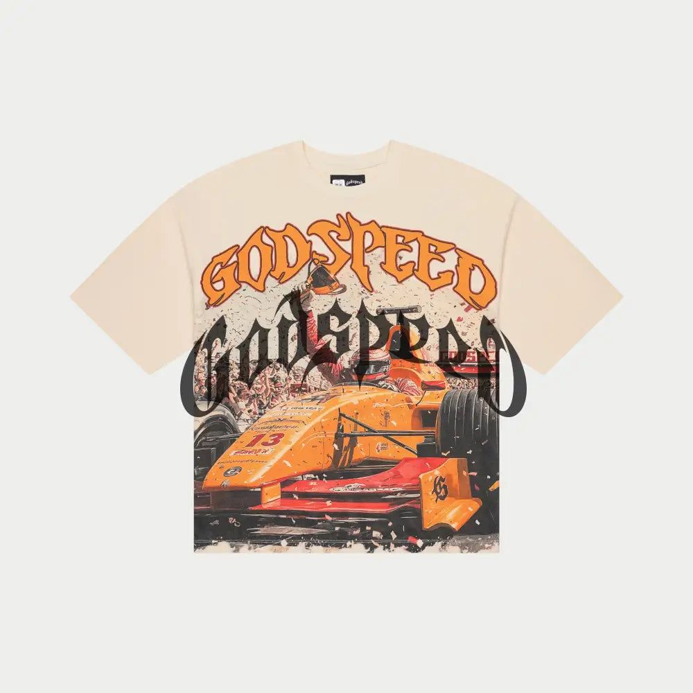 Godspeed F1 Finishline Bone Tee