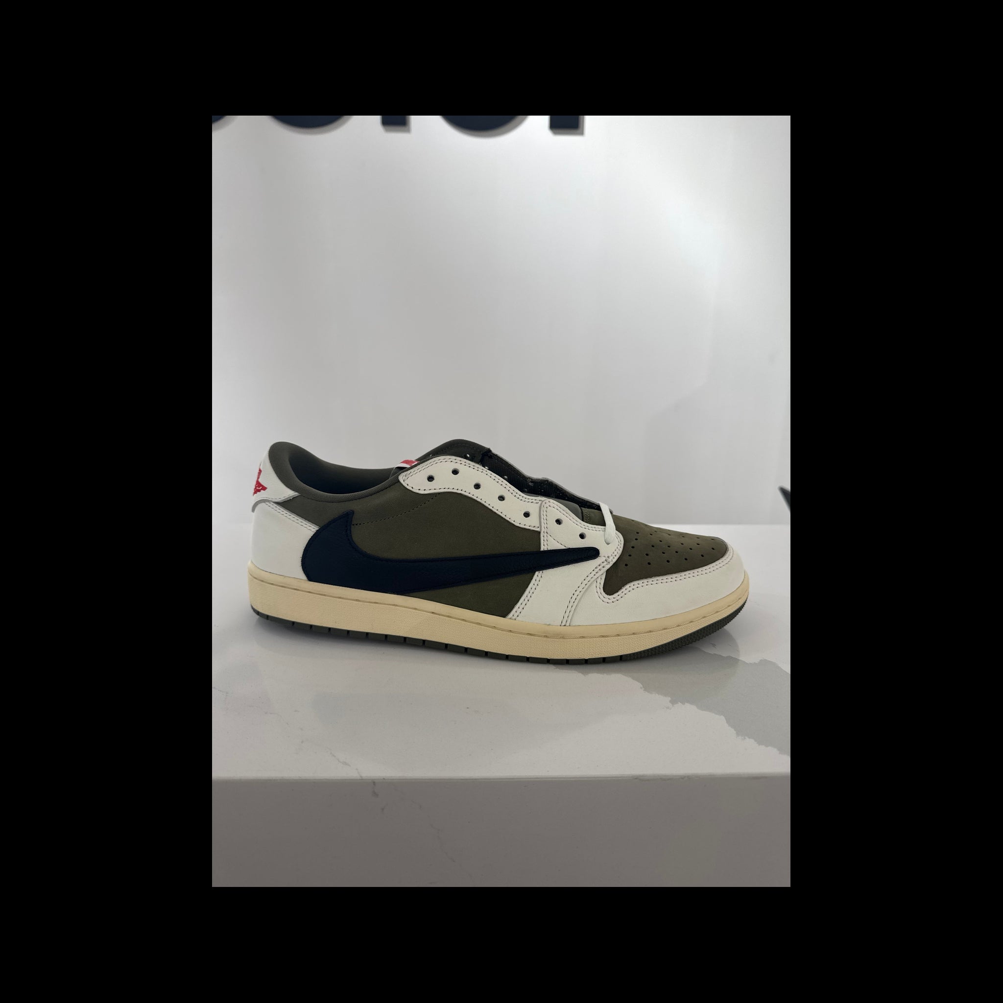Pre-Owned Travis Scott x Air Jordan 1 Retro Low OG SP 'Medium Olive'