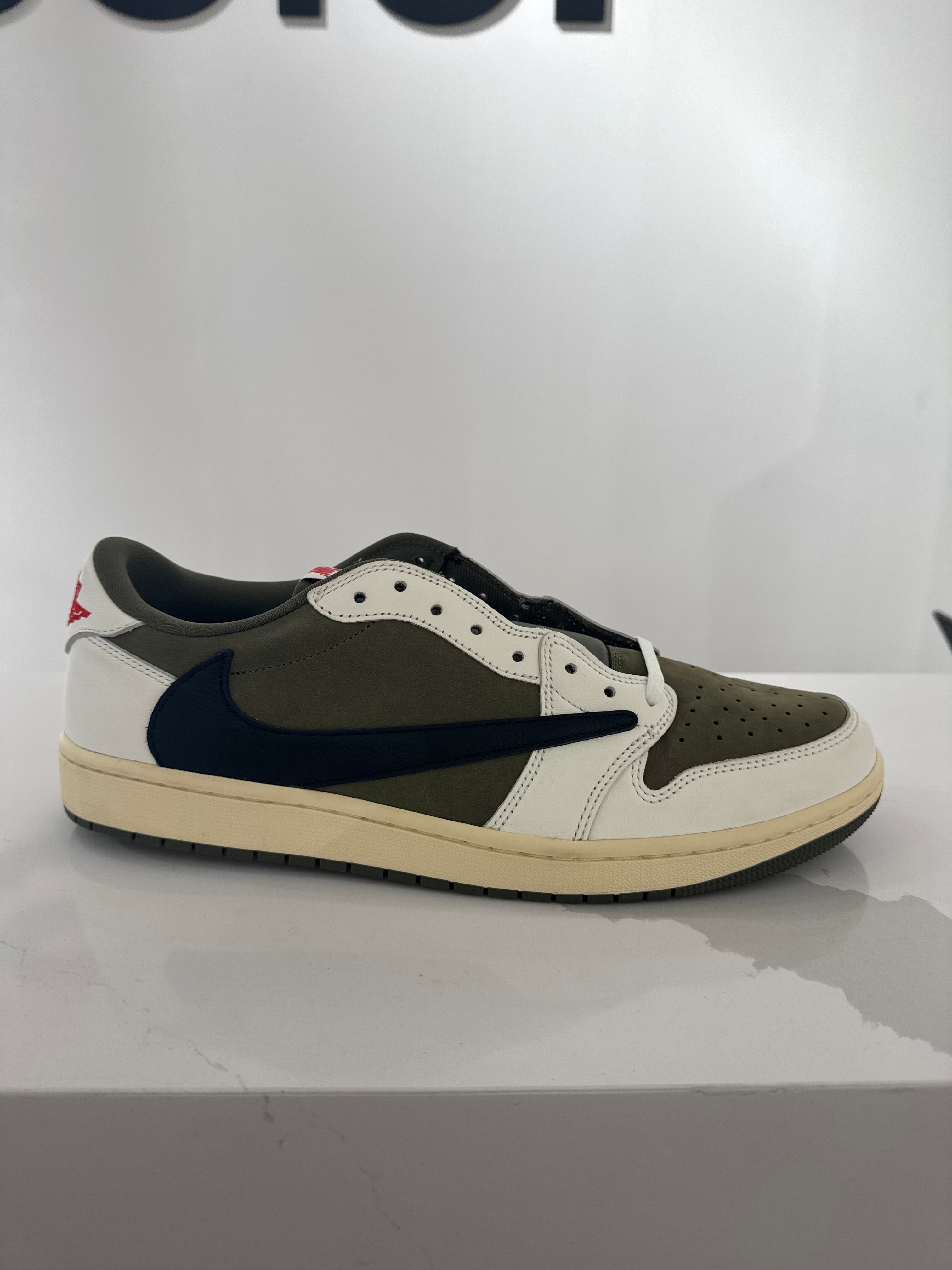 Pre-Owned  Travis Scott x Air Jordan 1 Retro Low OG SP 'Medium Olive'