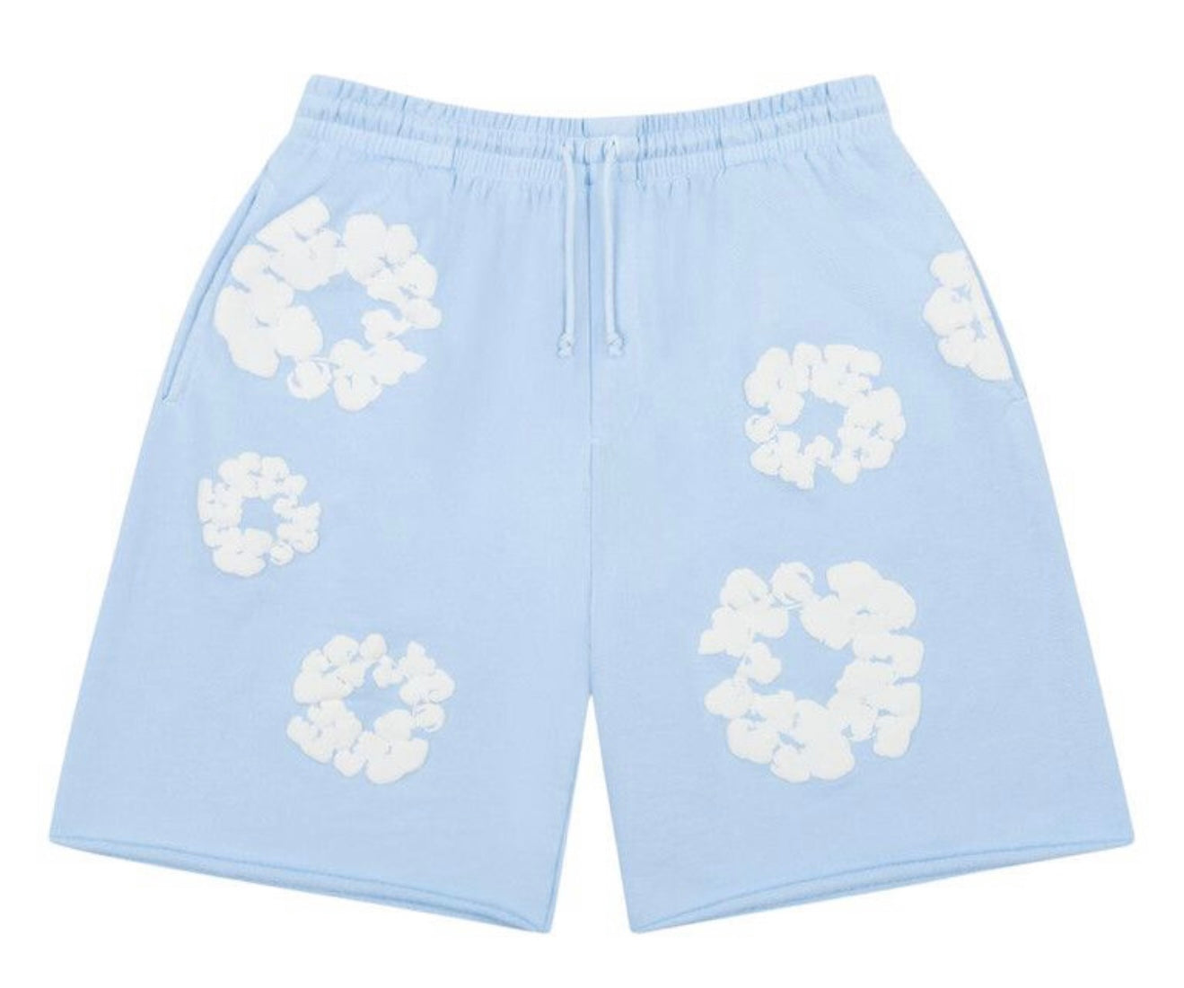 Denim Tears The Cotton Wreath Sweat Shorts 'Powder Blue'
