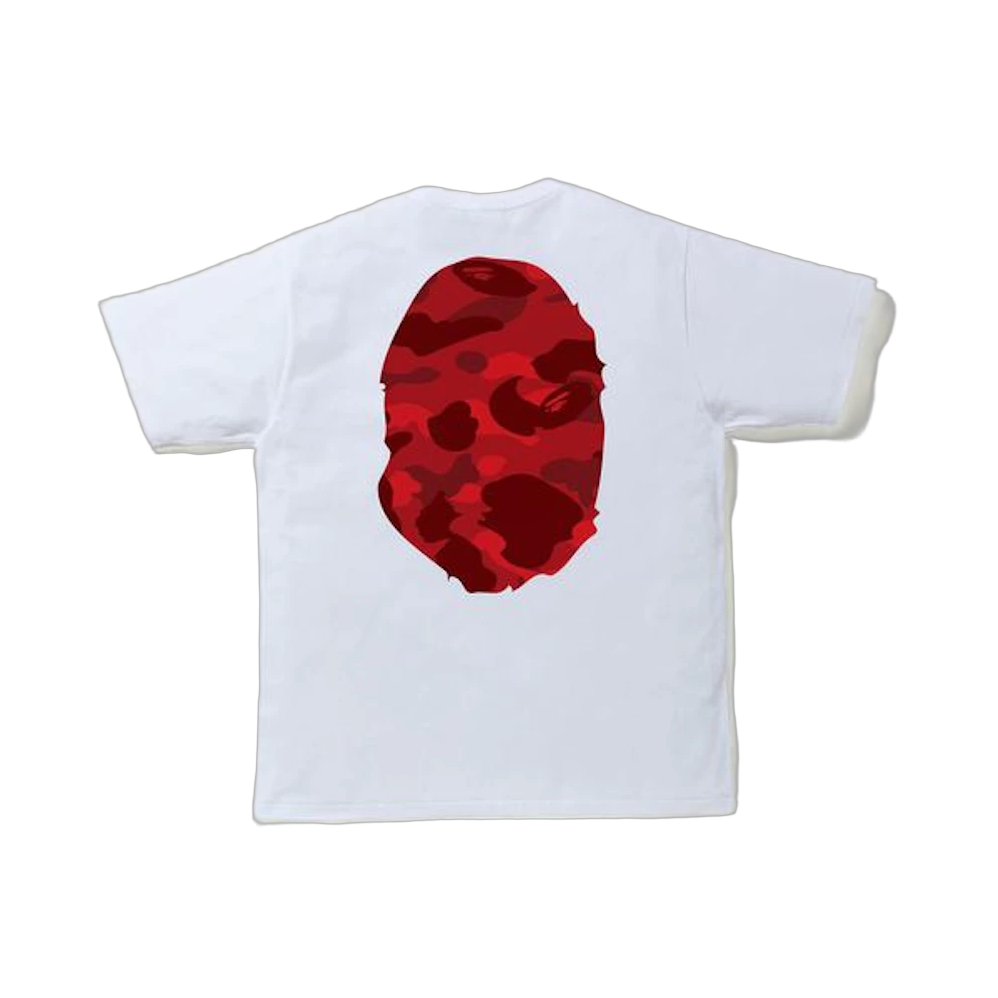 Bape Red Big Head Tee White