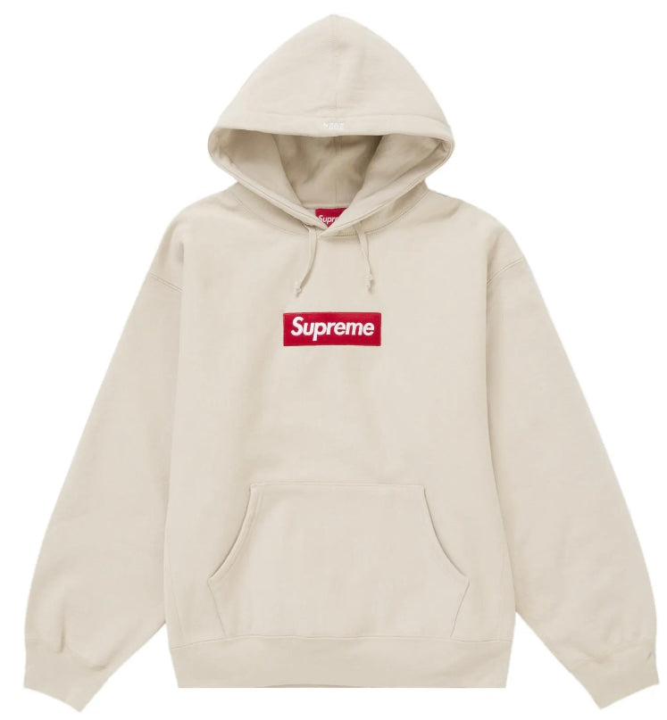 Supreme Box Logo Hooded Sweatshirt 'Stone'