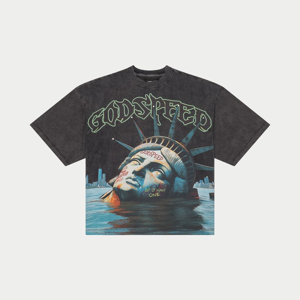 Godspeed Sunken Liberty Tee Grey Wash