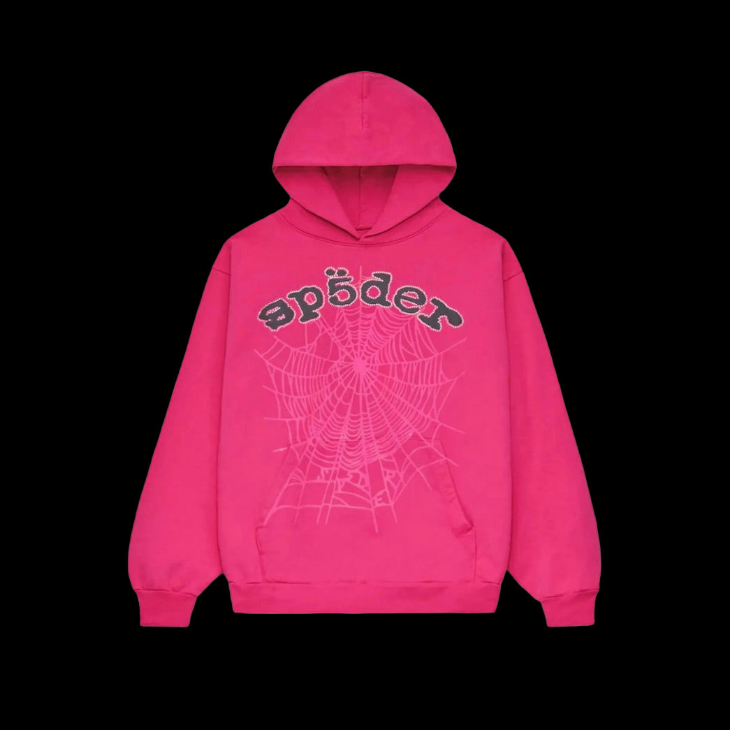 Sp5der Legacy Hoodie Pink/Black