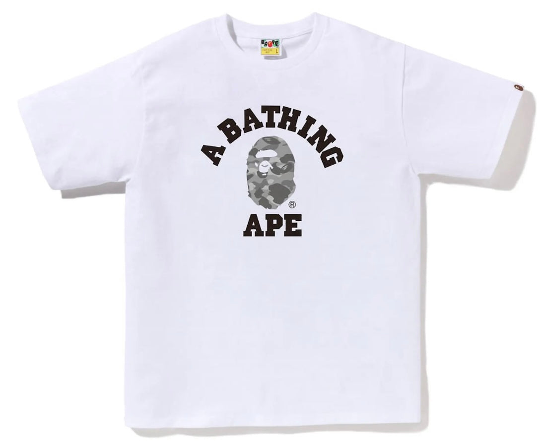 Bape ABC Ape Honeycomb Head Tee White