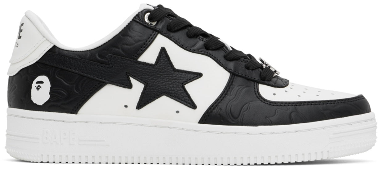 Bapesta White & Black Sta #4