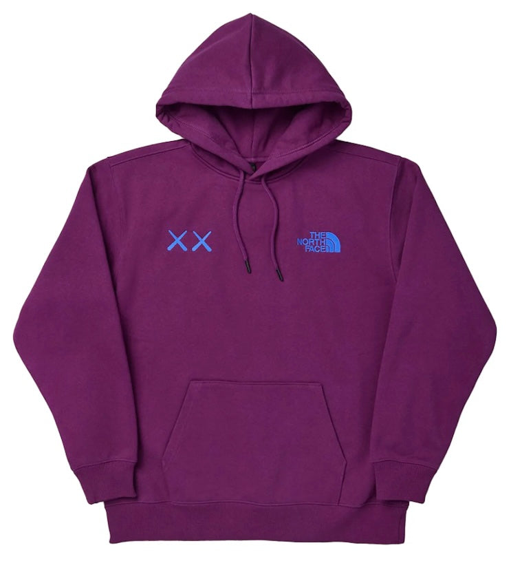 KAWs X NorthFace Hoodie Purple