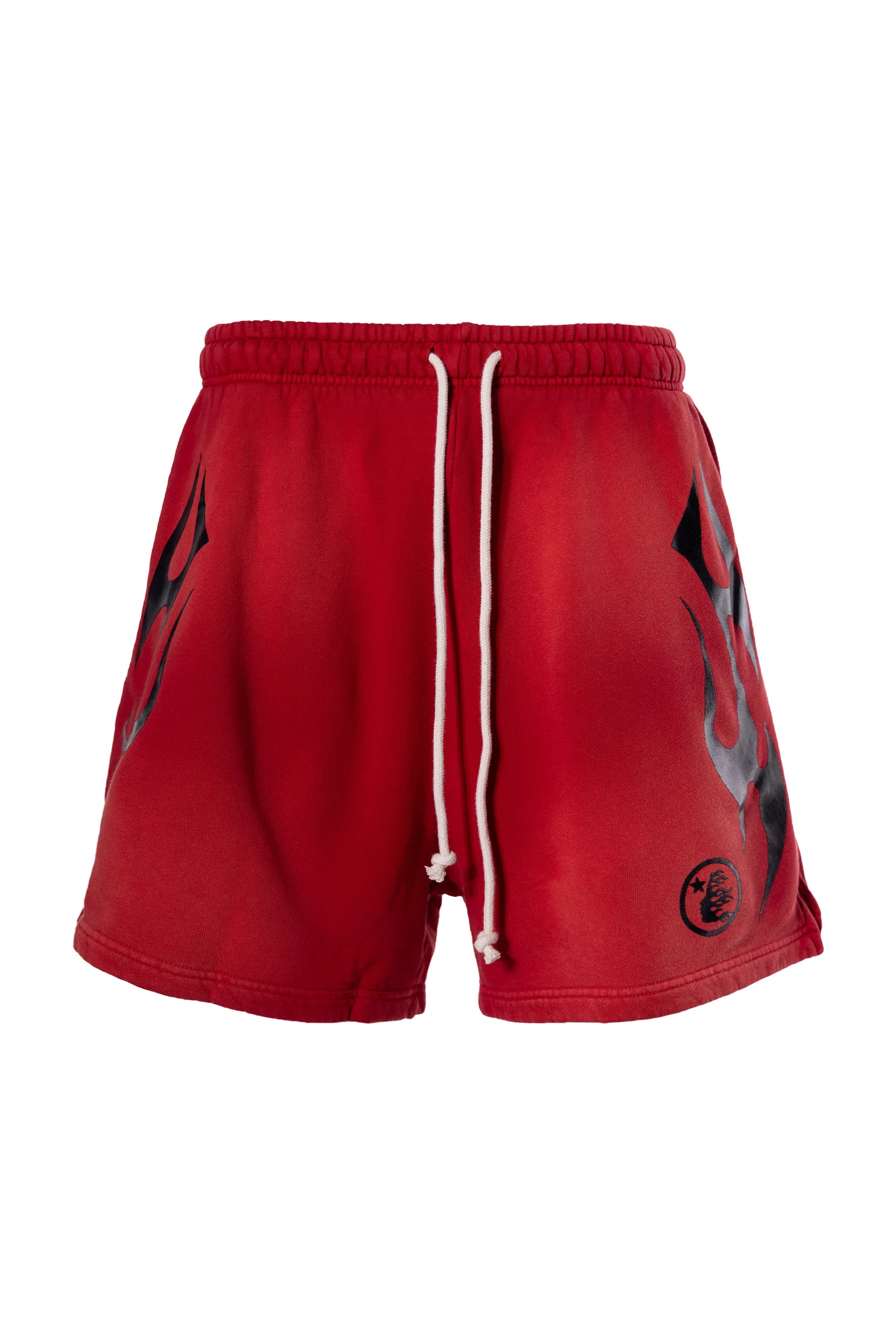 Hellstar Flame Shorts Red/Black