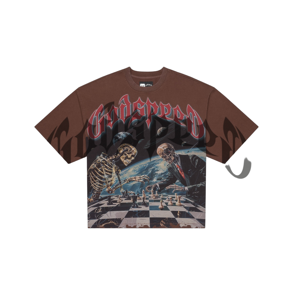 Godspeed Checkmate Tee Brown