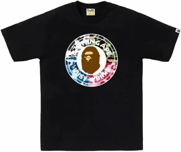 BAPE ABC Camo Crazy Busy Works Tee 'Black'