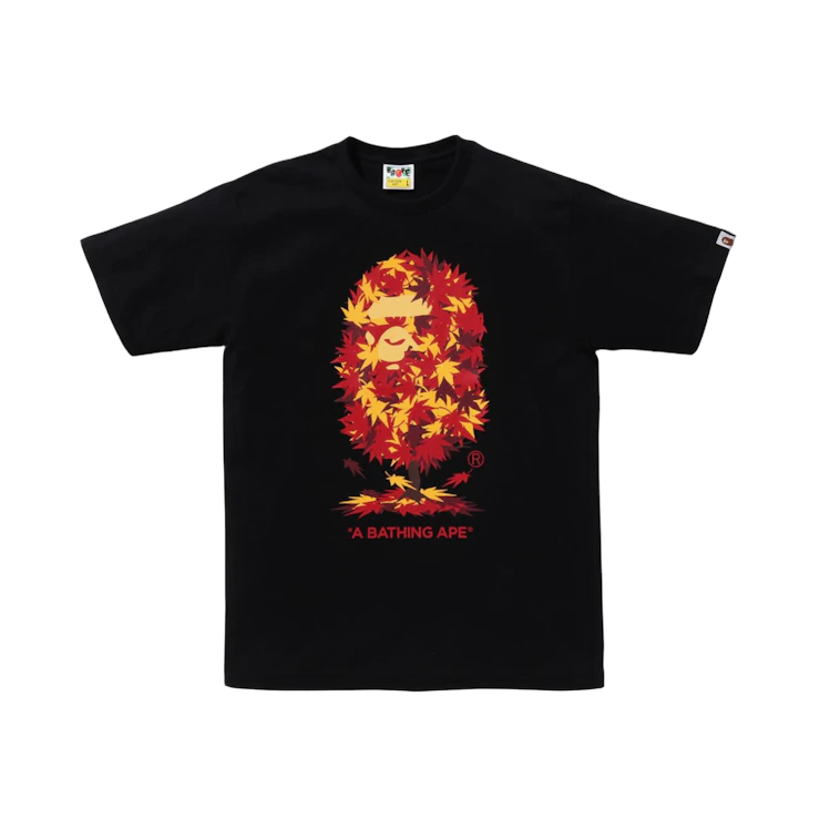 Bape Japan Autumn Ape Head Tee Black