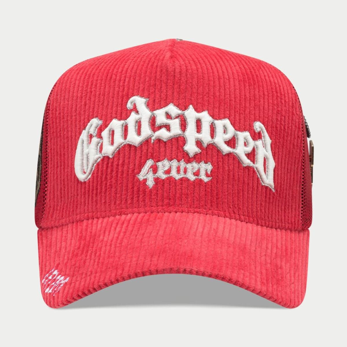 Godspeed GS FOREVER TRUCKER HAT Red Corduroy