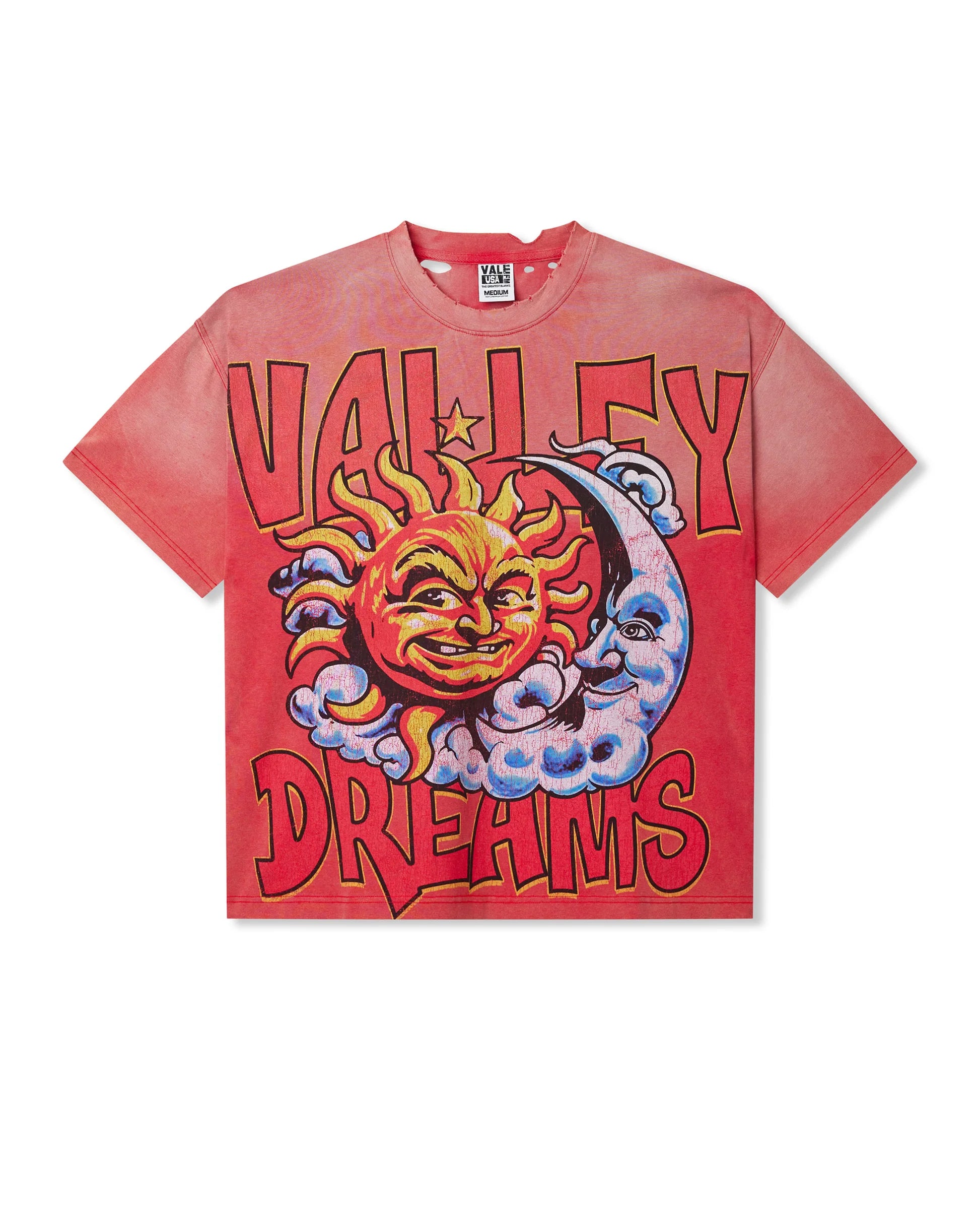 Vale Thrashed Red Tee