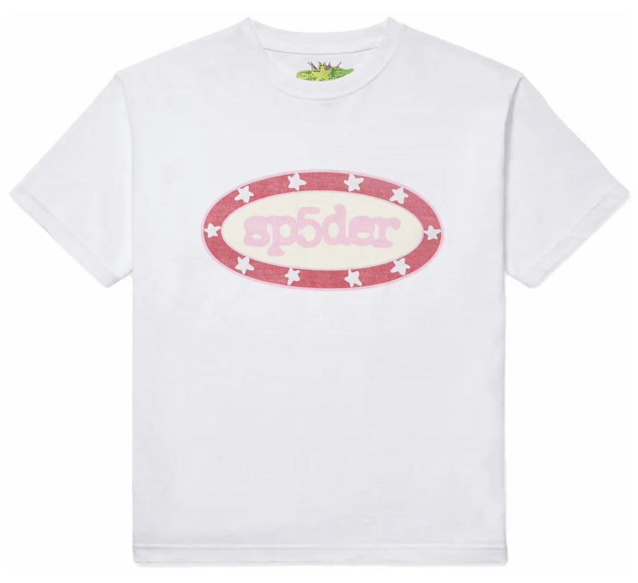 Sp5der Buckle Tee White