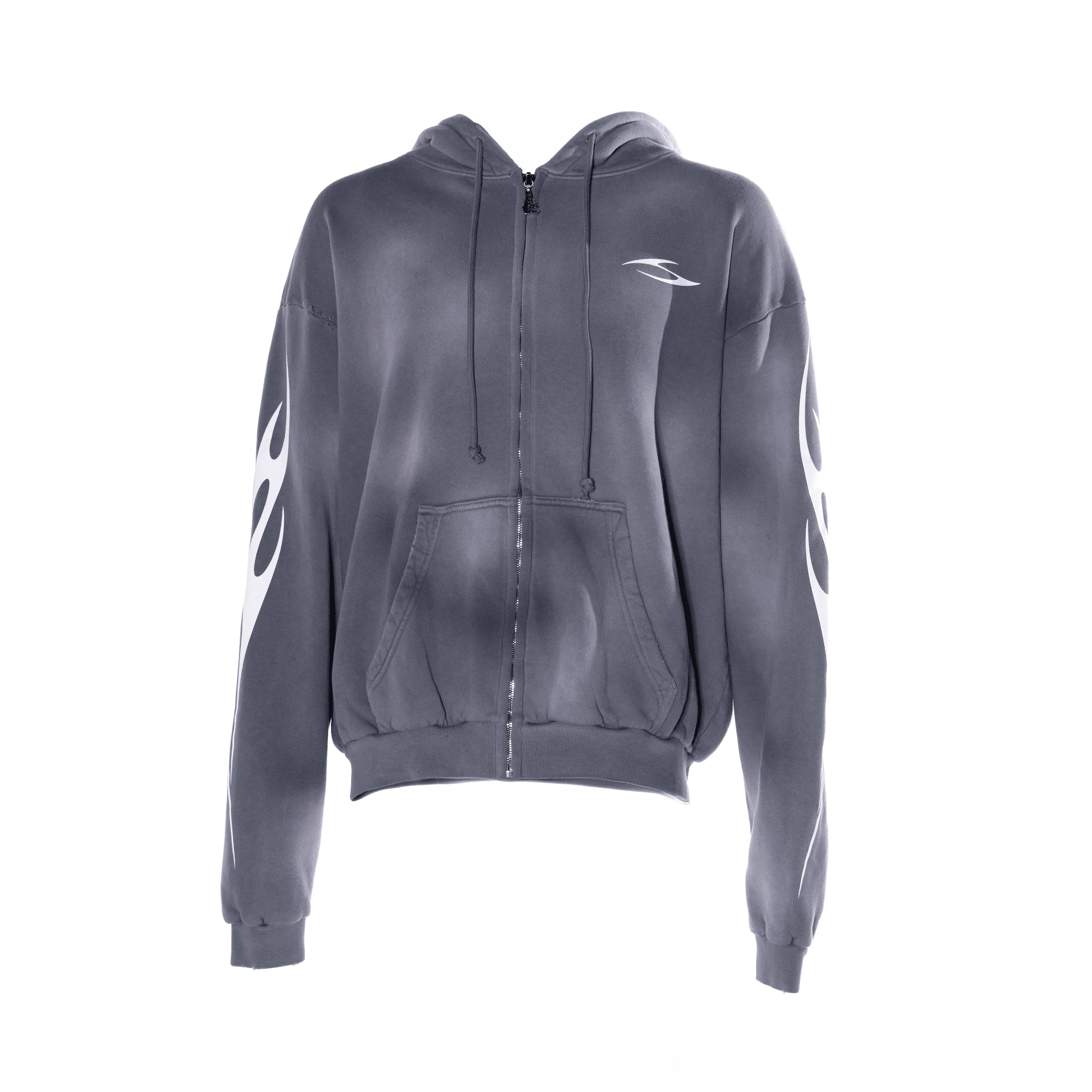 Hellstar Grey HS Logo Zip-Up