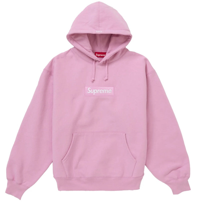 Supreme Box Logo Hooded Sweatshirt 'Pink'