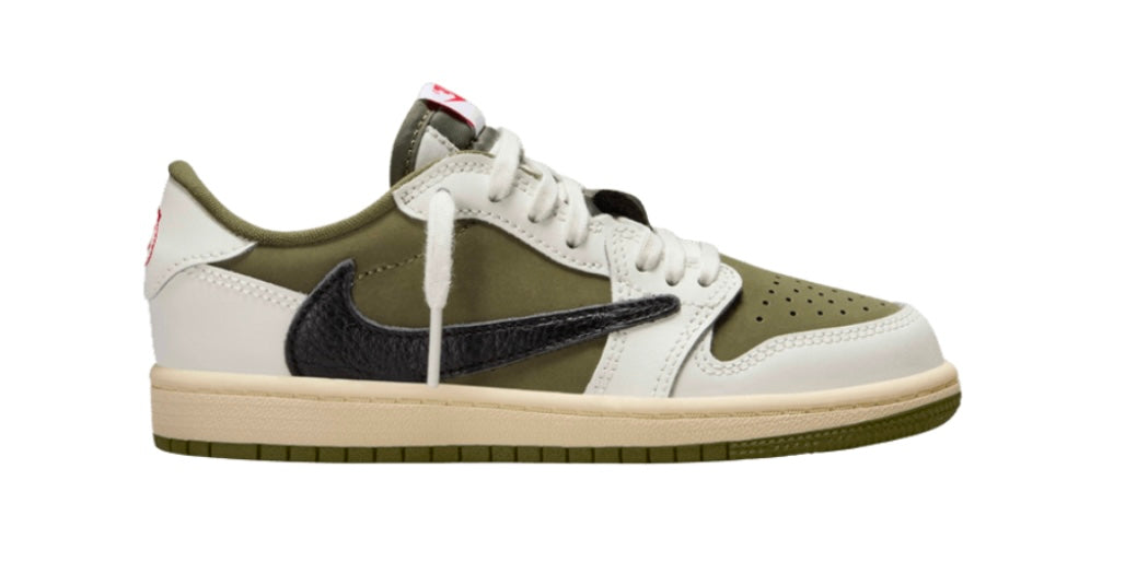 Travis Scott x Air Jordan 1 Retro Low OG SP PS 'Reverse Olive / Medium Olive'
