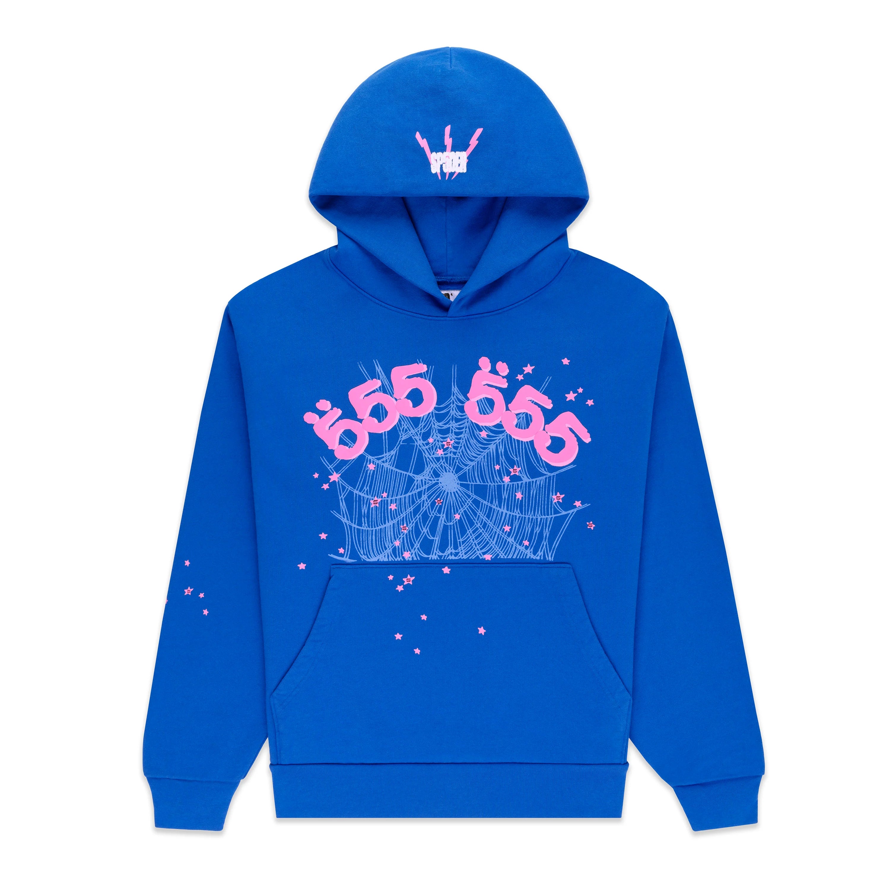 Sp5der Angel Number Hoodie 'Blue'