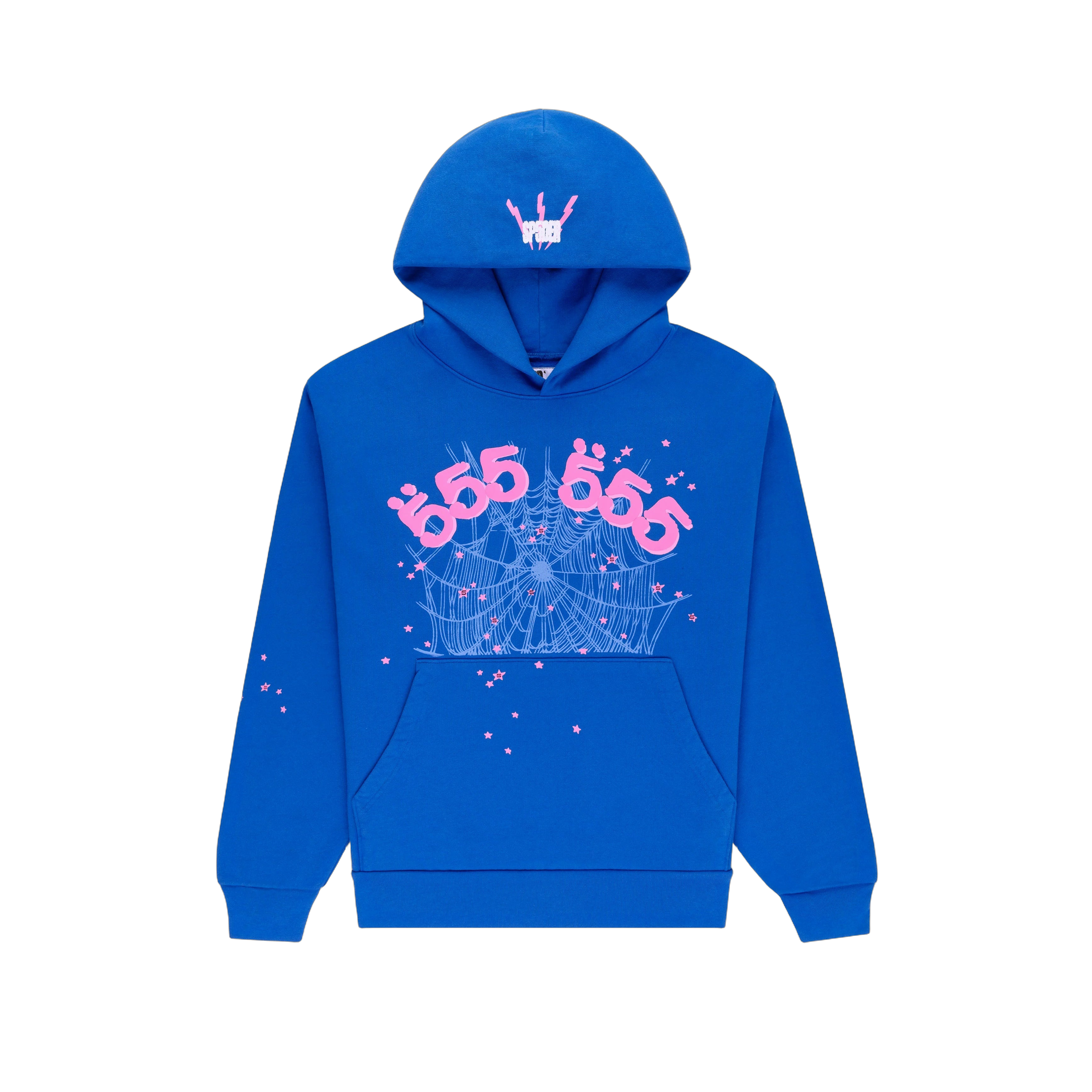 Sp5der Angel Number Hoodie 'Blue'