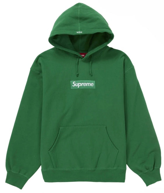 Supreme Box Logo Hooded Sweatshirt 'Green'