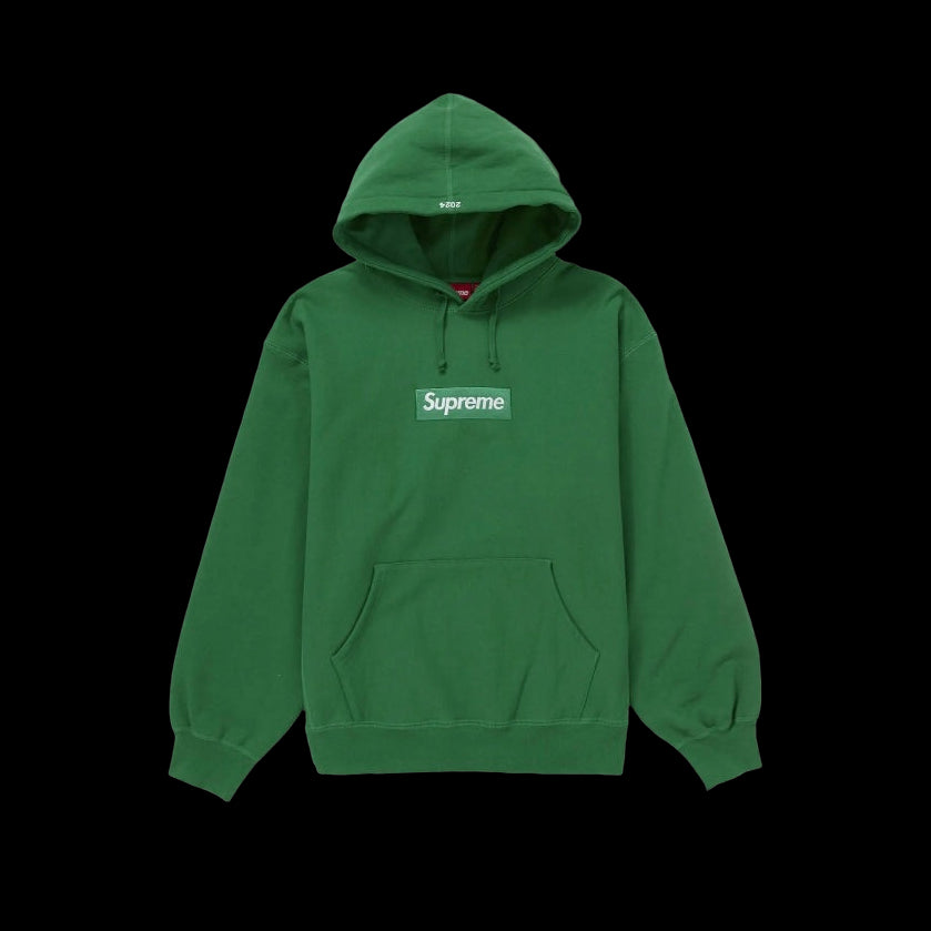 Supreme Box Logo Hooded Sweatshirt 'Green'