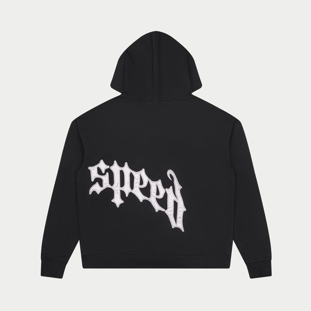 Godspeed Black/Silver Satin Sweatsuit Top