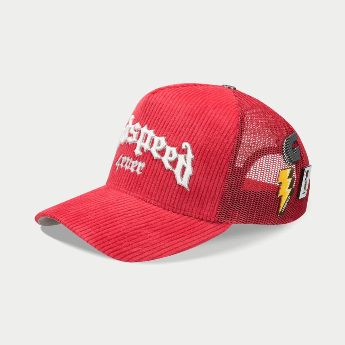 Godspeed GS FOREVER TRUCKER HAT Red Corduroy