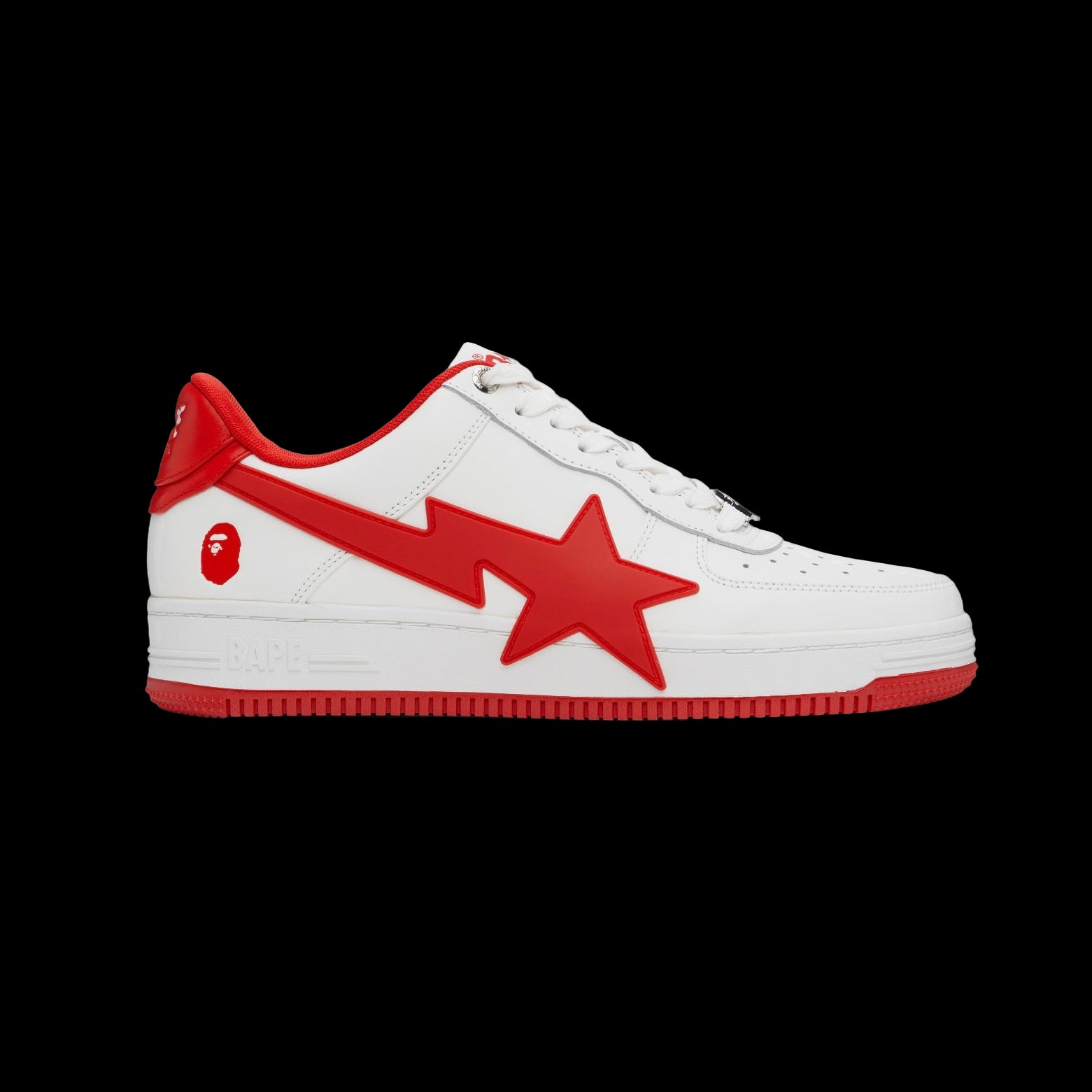 Bapesta White & Red STA OS #2