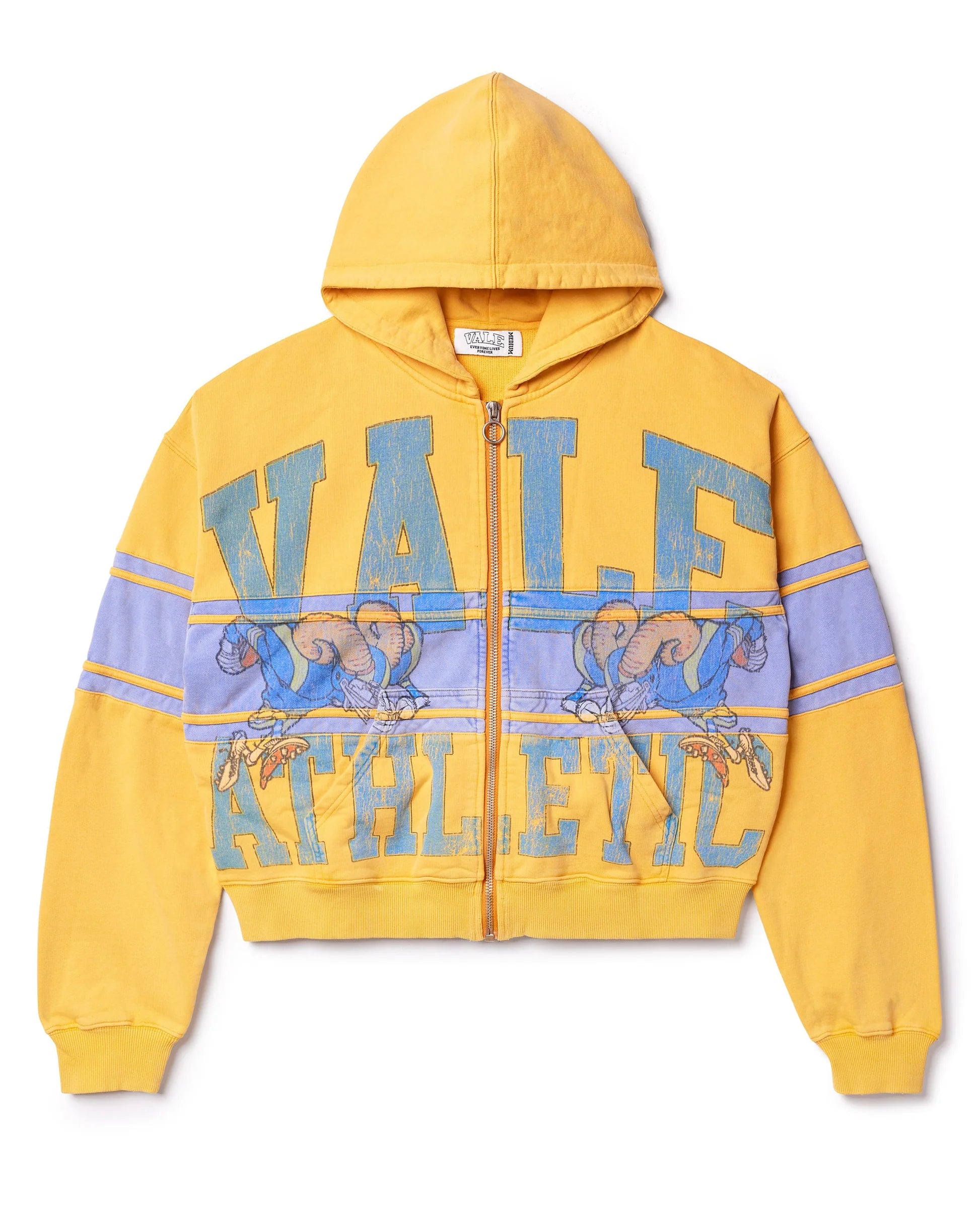 Vale Yellow Bighorn Zip Up Hoodie