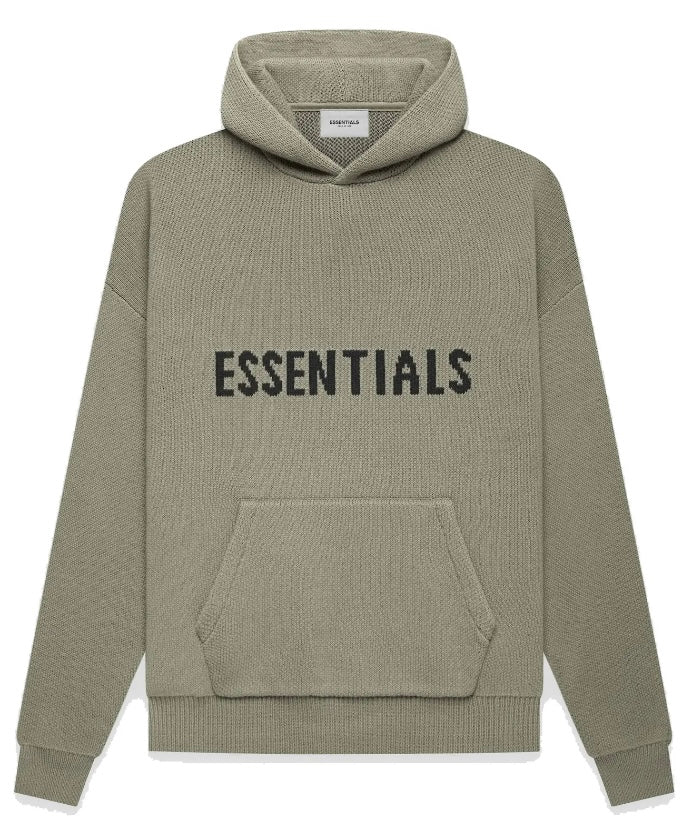 Essentials Knit Hoodie Pistachio