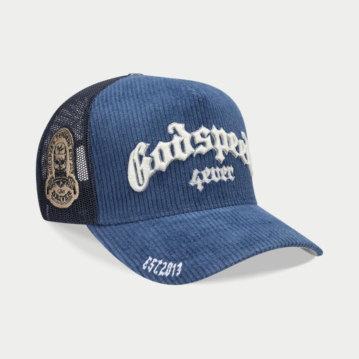 Godspeed GS FOREVER TRUCKER HAT Navy Corduroy