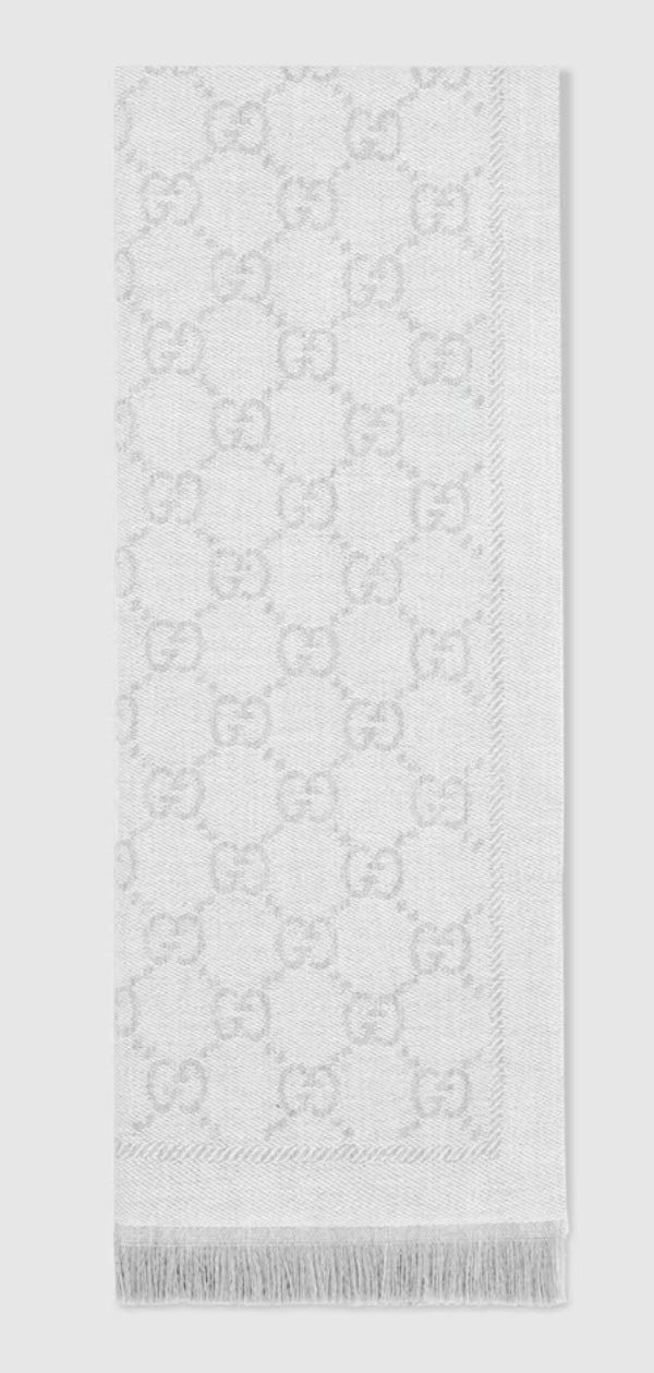 Gucci GG Jacquard Knitted Scarf