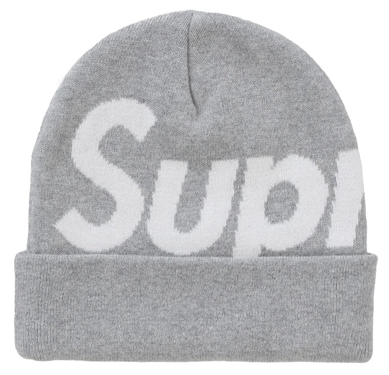 Supreme Big Logo Beanie FW24 Grey