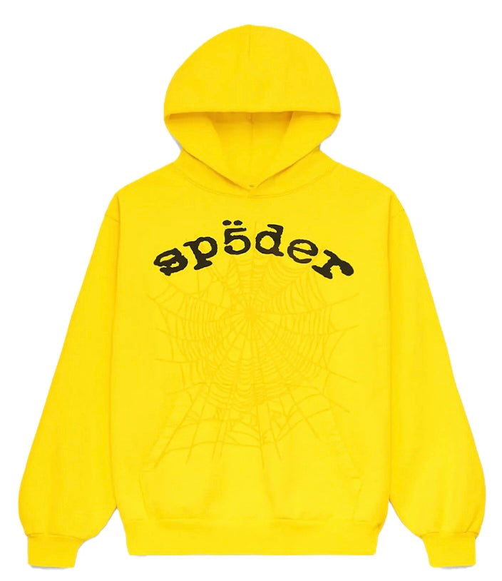 Sp5der Legacy Hoodie Yellow Hoodie